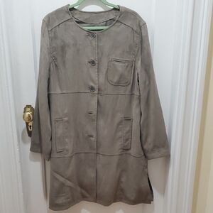 Faux Suede Coat.